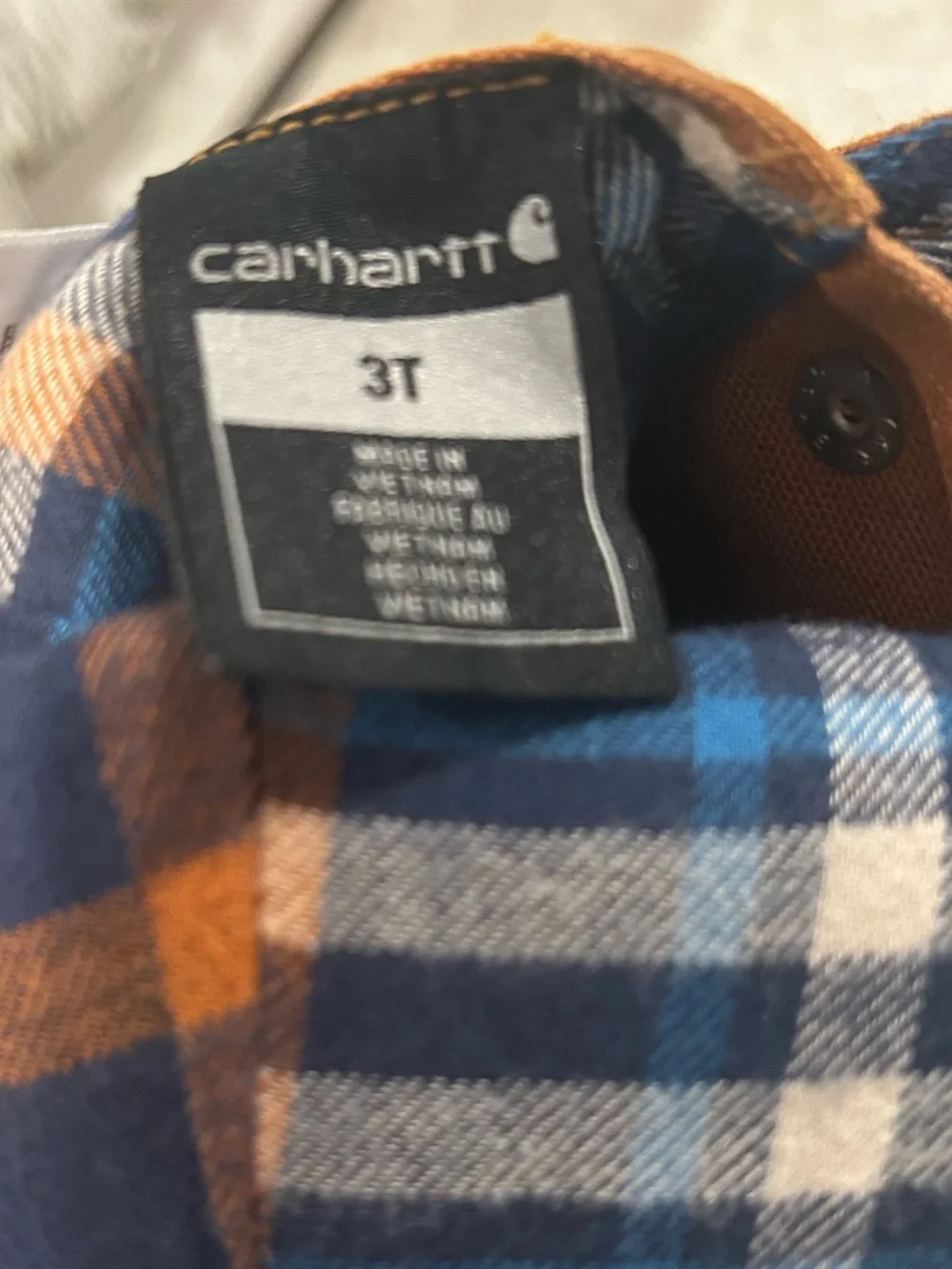 Carhartt Kids/Boys Bib Overalls Brown Duck Canvas – New With Tags